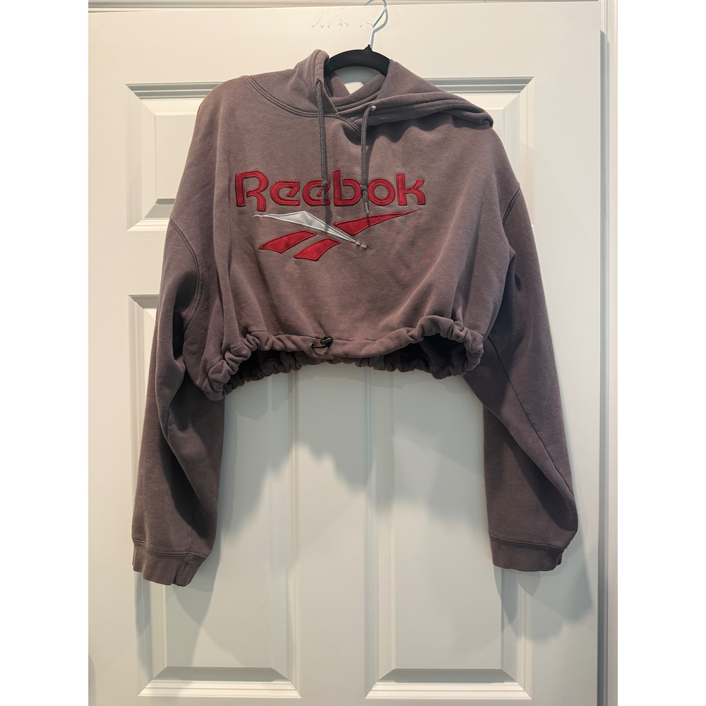 Reebok Cropped Hoodie Sweatshirt - Picture 3 of 6